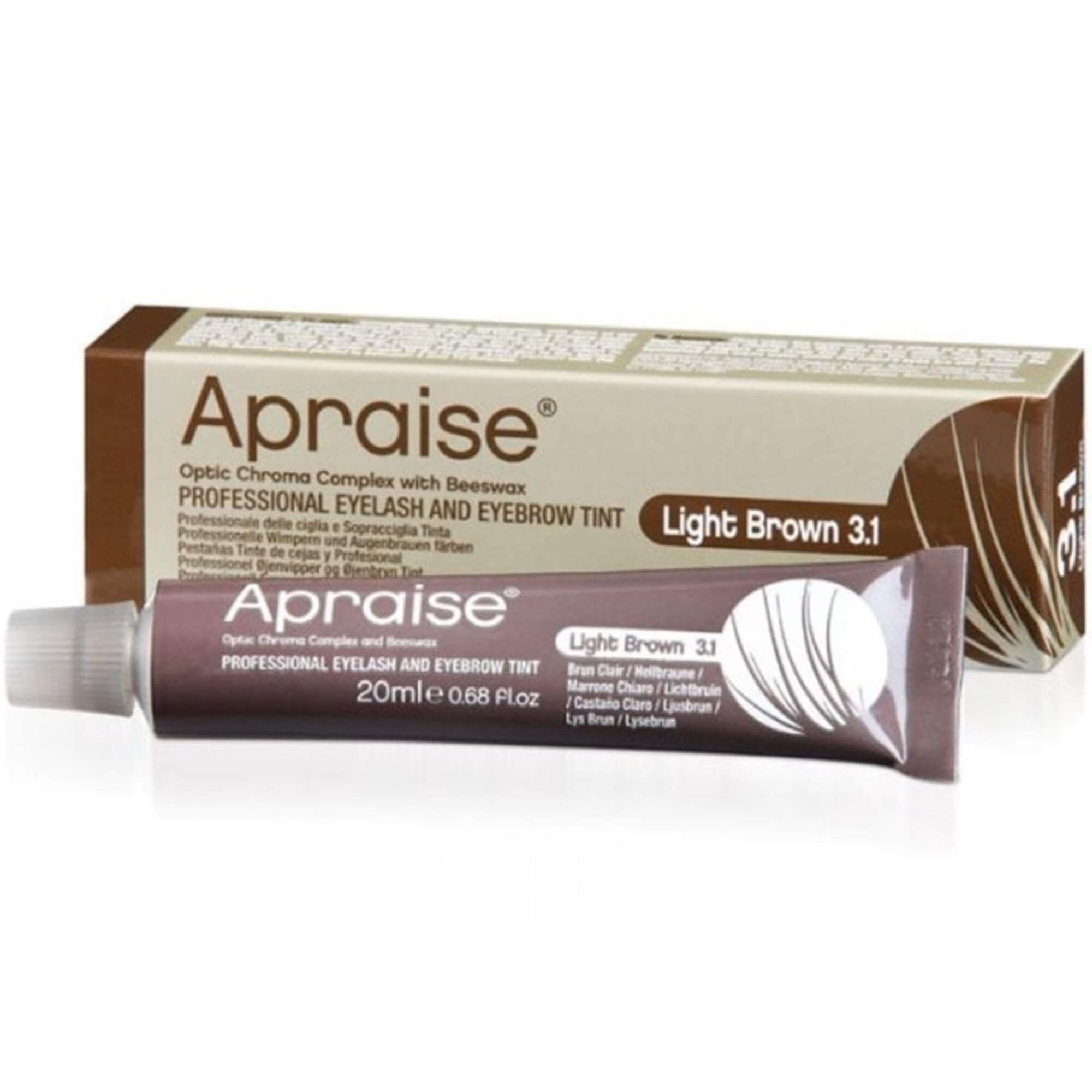 APRAISE PROFESSIONAL EYELASH & EYEBROW - TINT No.3.1 LIGHT BROWN 20ml by Apraise