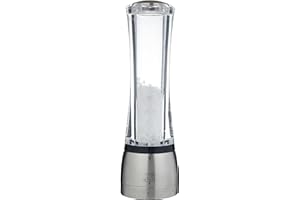 Peugeot Daman U'Select Shaftless 8.25 Inch Salt Mill, Stainless Steel
