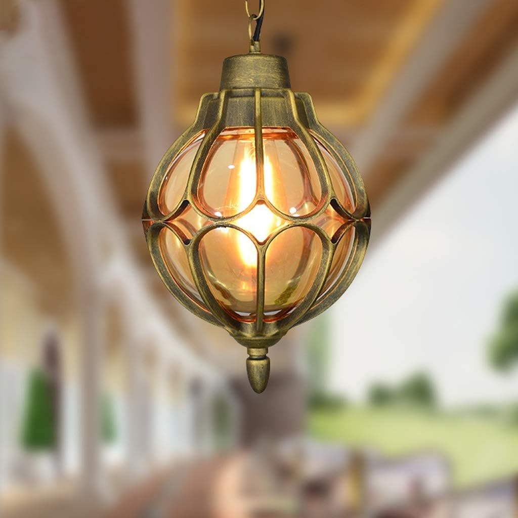 TXTC Industrial Chandeliers Outdoor Patio Lights Vintage Wall Lamp Waterproof Wall Light For Home Porch Patio,Garden (Color : Black gold)
