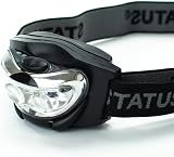 Status LED Headlamp Black Multi-Purpose 3xAAA Batteries Included Running Camping view 6
