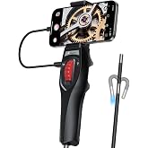 Hialemi 2-Way Articulating Borescope, Phone Endoscope Camera with Light | 6.2mm Probe, 1080P HD, 5.3FT Cable, Ergonomic Design, Wide Phone Compatibility, for Automotive, Wall, Mechanics Inspection