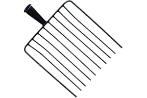 ＡＷＨＡＯ Steel Pitchfork Replacement Head Agricultural Manure Fork Garden Supplies for Lawns, 10 Teeth