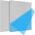 2Pack 5052 H32 Thin Aluminum Sheet Metal 12 x 12 x 1/64 (0.02”) Inch Plain Aluminum Plate Covered with Protective Film, Rectangle 0.5MM Aluminum Metal Plate for Crafting, Industrial