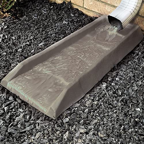 4Pack Decorative Downspout Natural Stone Texture Splash Block Rain