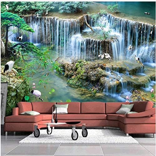 壁飾り画 カスタム3d壁紙滝風景写真背景壁画リビングルーム研究室レストラン