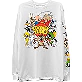 Looney Tunes Mens Classic Shirt Marvin Long Sleeve Tee - Space Jam 90’s Long Sleeve T-Shirt