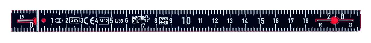 Wiha Longlife Plus Composite Folding ruler - 2 m - Metric - 10 Arms, red - Image 4