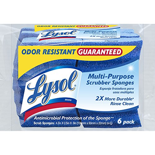 Lysol Multi-Purpose Durable Scrub Sponges, 6-Pack