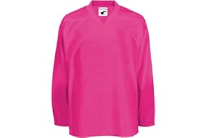 PEAR SOX Pearsox Mesh Polyester Hockey Jersey for Men's - Ice Hockey Athletic Plain Sports Jersey with Pullover Closure, Long Sleeves