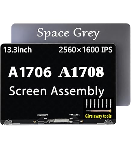 13" LED LCD Screen Display Assembly For MacBook Pro A1706 / A1708 (2016-2017) Space Gray