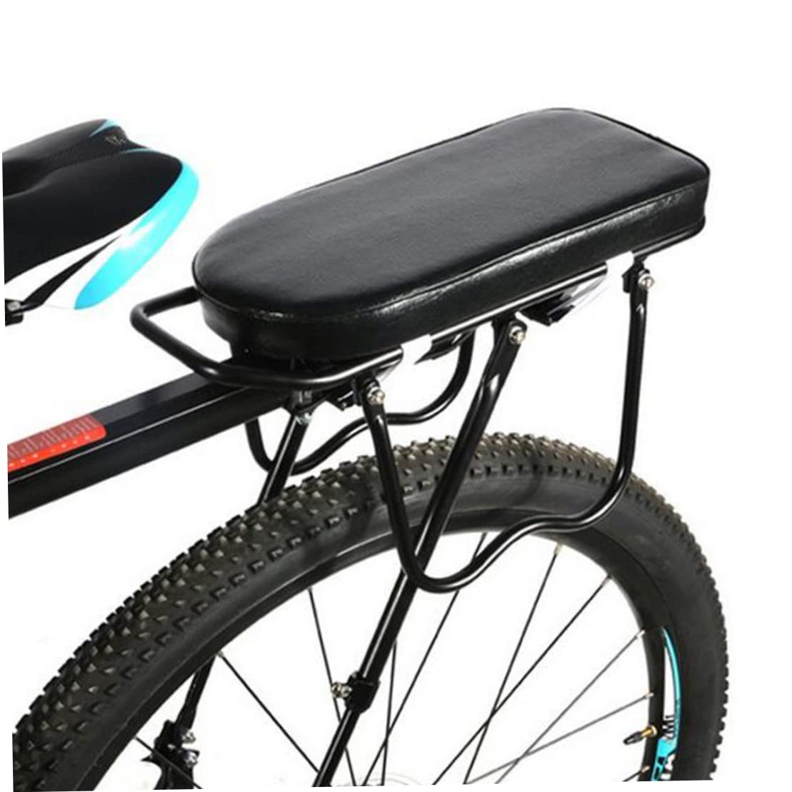 Manned Cushion, Multi Function Manned Cushion Mountain Bike Back Shelf Seat Cushion Manned Comfortable Saddle Children Back Seat Black, Back Seat Saddle