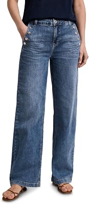Wide Leg Jeans Medium Blue Wash 29