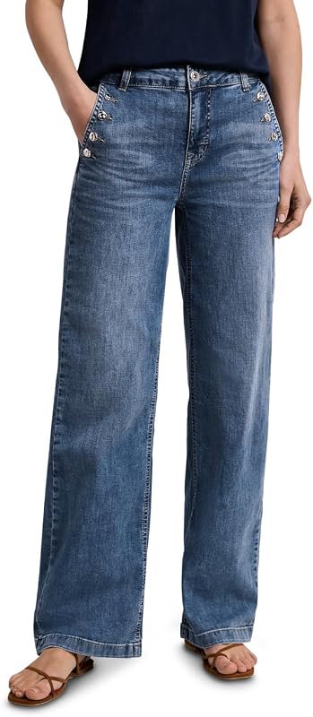 Wide Leg Jeans Medium Blue Wash 29 — Foto 1 von 6