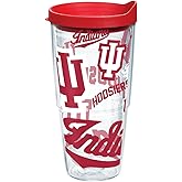 Tervis Made in USA Double Walled Indiana University IU Hoosiers Insulated Tumbler Cup Keeps Drinks Cold & Hot, 24oz Water Bottle, All Over
