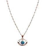 Evil Eye Necklaces for Women Protection Pendant 17.5 Inches Chain