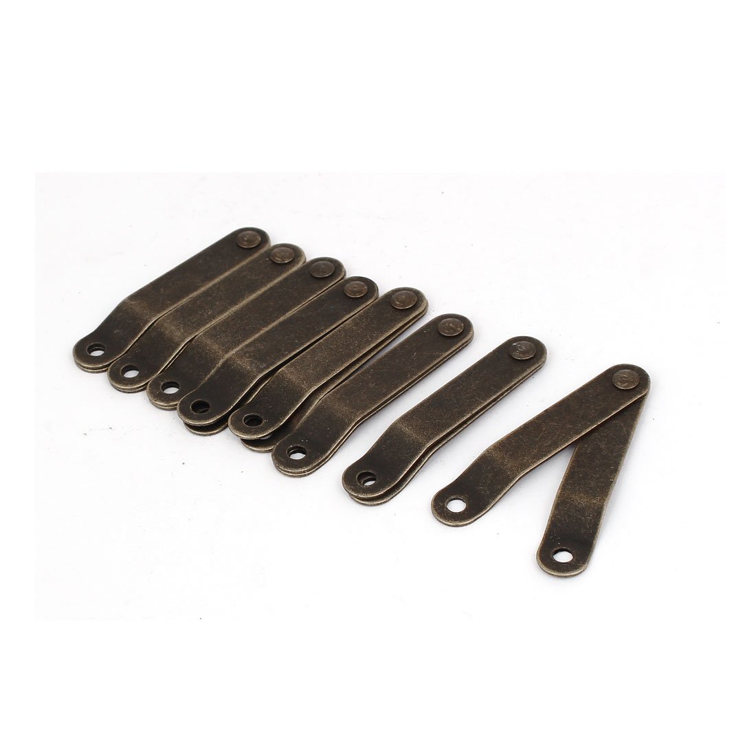 Sourcingmap Jewelry Gift Box 99mm Length Rotatable Lift Up Stay Folding Support Hinge 8pcs