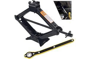 Scissor Car Jacks Lift Kit with Wrench,2 Ton Scissor Jack for Car with 3.94-15.35" Lift Range,Heavy-Duty Tire Jack Kit for Ca