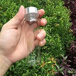 90ml Glass Bottles Aluminium Cap Transparent Clear