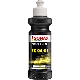 SONAX EX 04-06 Dual Action Polishing Compound | One-Step Medium Cut &amp; High Gloss Finish | Removes Swirls, Water Spots &amp; Oxidation | DA Polisher Safe | Silicone-Free &amp; VOC Compliant | 242141 | 250 ml.