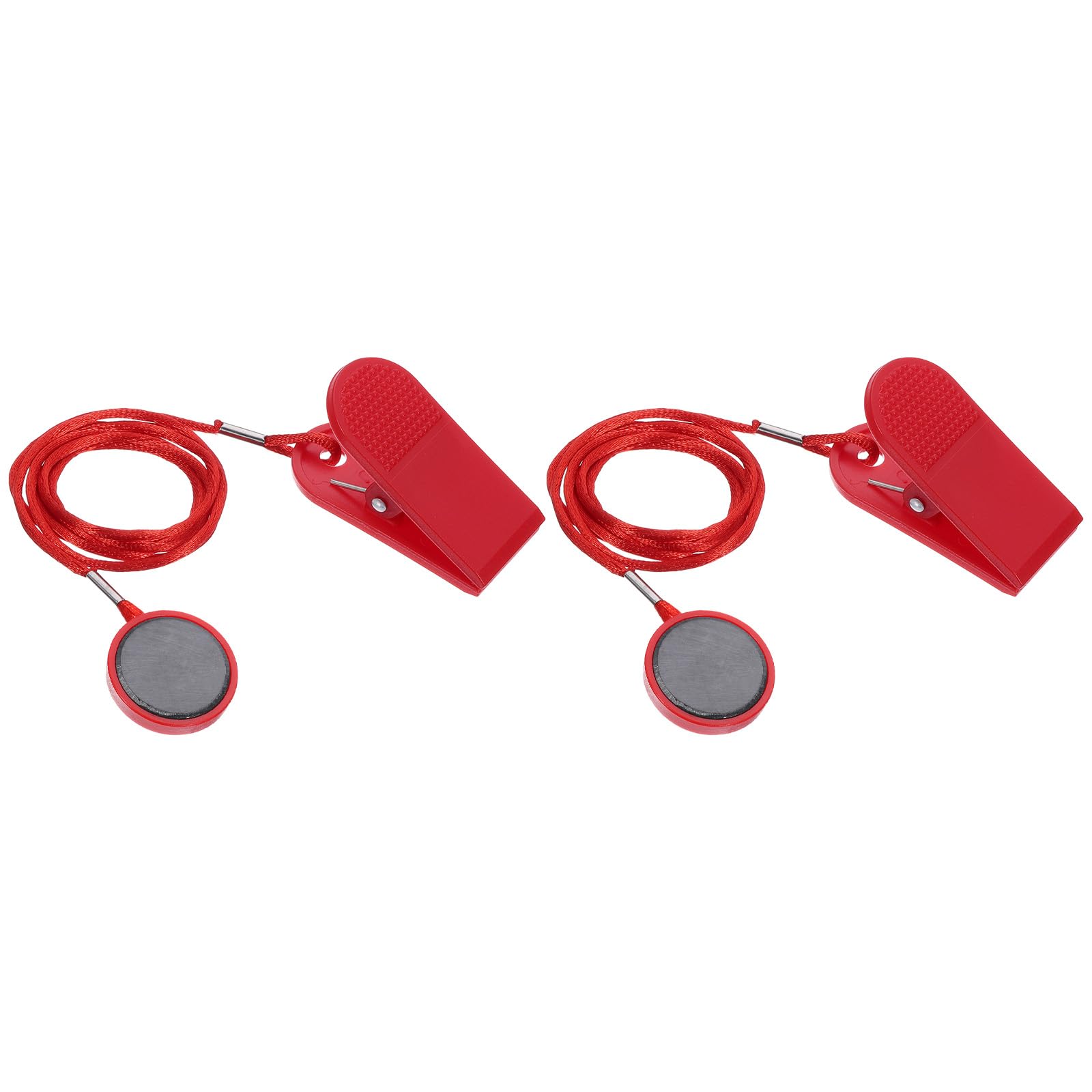 PATIKIL Universal Treadmill Magnet Safety Key 1.26inch, 2 Pack Treadmill Key Replacement with Magnetic Safety Switch Lock for Running Machine Image Gym, Red