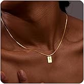 Ritach Initial Necklace for Women Dainty Gold Birthstone Letter Necklace For Her Birthday Gifts