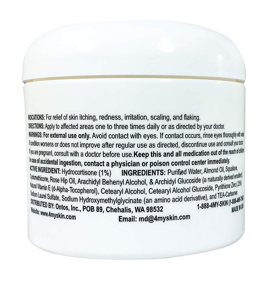 Noble Formula 1% Hydrocortisone Cream with .25% Pyrithione Zinc (Znp), 4 oz