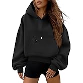 Trendy Queen Womens Cute Cropped Hoodies Y2k Long Sleeve Sweatshirts Fall Fashion Outfits Winter Sweater Clothes 2026