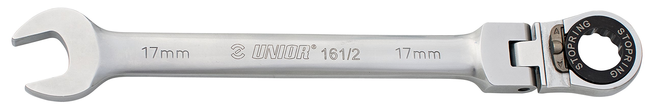 Unior d.d. 2362012440 - Articulated Ratchet Ring Spanner 194 mm Silver