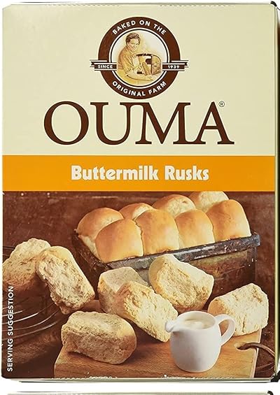 Ouma Rusks Buttermilk 6x500g - Gluten Dairy, Dunking Rusks
