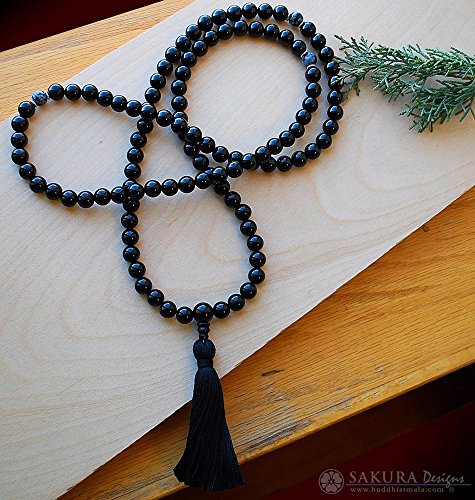 Black Onyx Mala Prayer Beads
