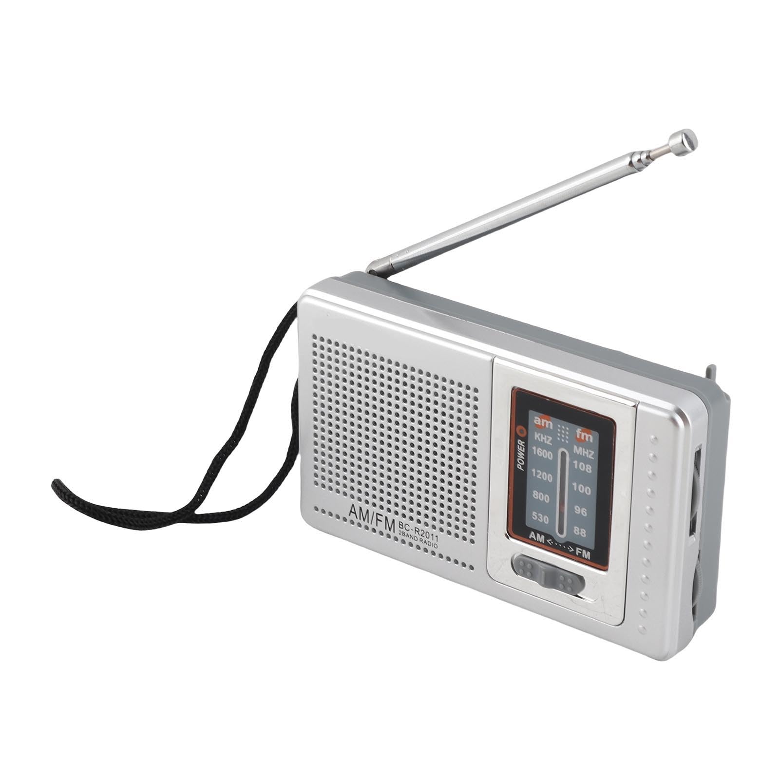 Portable Radio, AM FM Built in Speaker Clear Thick Sound Free Switching Mini Pocket Radio for Home Travel Camping Entertainment Emergency