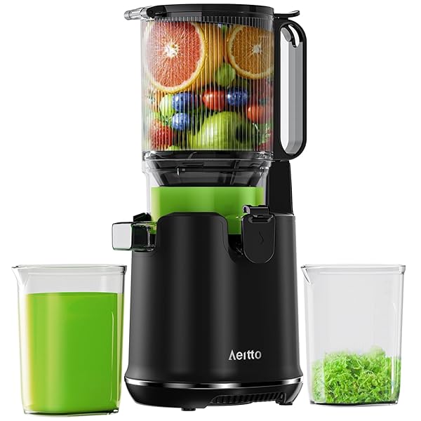 COLD PRESS JUICER, 5.8″ EXTRA LARGE FEED CHUTE,...