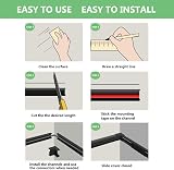 MUDEELA Cable Trunking Kit 8x L400mm Black Cable Concealer view 3