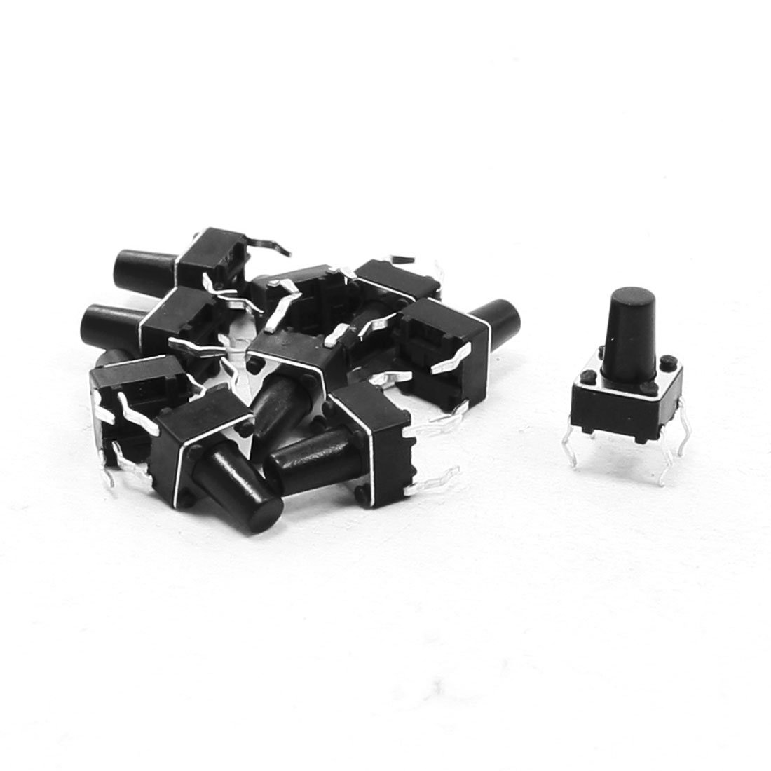 10Pcs 6x6x9mm 4 Pins DIP PCB Momentary Tactile Tact Push Button Switch