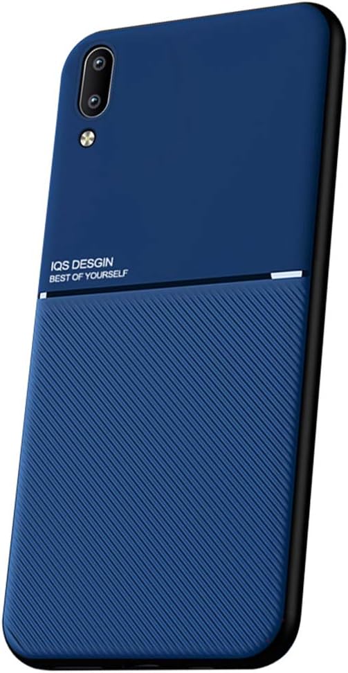 Vivo V11 Case, YINCANG Anti-Slip Textured Grip Shell Soft Silicone TPU Rubber Back Case Shock Absorption Protective Cover for Vivo V11 (V11 Pro) 6.41" Blue