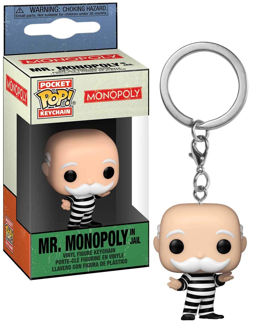 Funko POP! Keychain: Monopoly-Criminal Uncle Pennybags Novelty Keyring - Collectable Mini Figure - Stocking Filler - Gift Idea - Official Merchandise - Backpack Decor