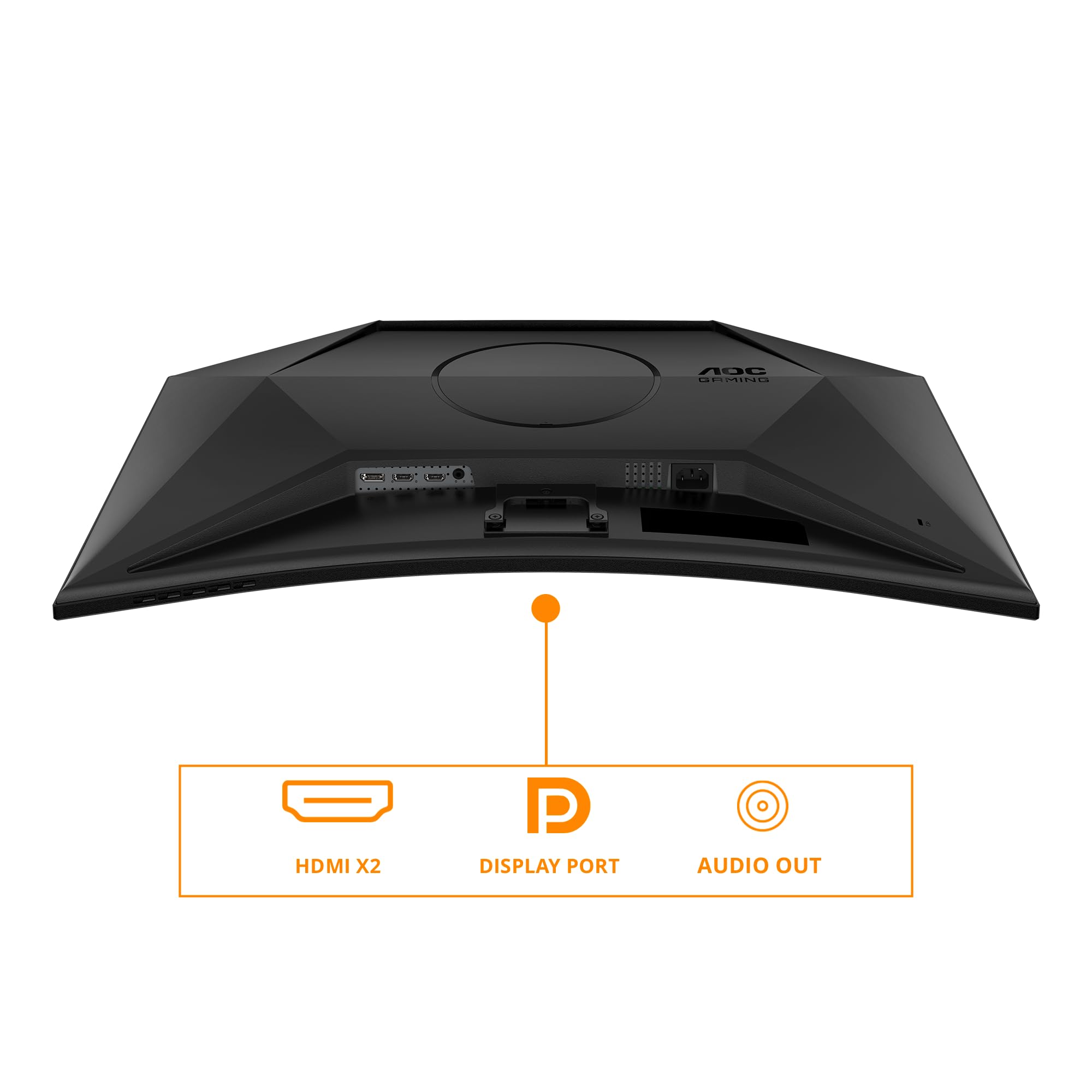 AOC CQ32G4VE 32 Zoll Curved, WQHD Gaming Monitor, 180Hz, Fast VA Panel, 1ms GtG, HDR10, FreeSync, (2560x1440 HDMI 2X 2.0 DP 1x 1.4) Schwarz 4