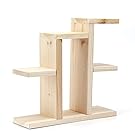 Mini Storage Rack, Hmane Solid Wood Tabletop Succulent Plants Office Sill Pot Frame Stand Shelf - Wood Color