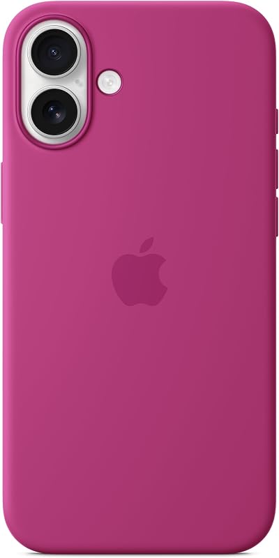 iPhone 16 Plus Silikon Case mit MagSafe – Fuchsia ​​​​​​​