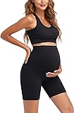 Women's Maternity 2 Piece Outfit Set - Bra & Shorts