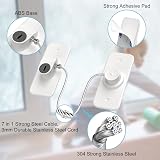 AOSITE Window Safety Lock 4 Pack Self Adhesive UPVC Child Safety Lock view 3