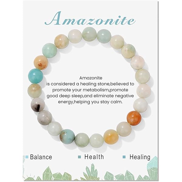 Amazon.com: SONNYX 1PCS Healing Crystal Stone Bracelets for