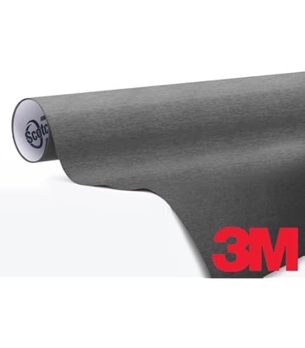 thumbnail image 2 of 3M Scotchprint 1080 BR212 Car Wrap Vinyl - Brush Metallic Black, 5ft X 1ft 2 of 12