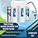 Premium Under Sink Direct Connect Two Stage Water Filtration System with 100% lead-free Chrome faucet -Removes Chlorine, Bad Tastes, Odors And 99.99% of Contaminants