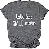 Ykomow Hamilton Shirts Talk Less Smile More T Shirts Womens Young Scrappy & Hungry Graphic Tees