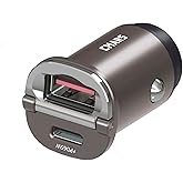 CMARS Upgraded 125W [PD65W+QC60W] Car Charger USB C/A 2-Port Fast Charge, Car Phone Charger Cigarette Lighter Adapter for iPhone 16/15/14/13/12, Samsung S25/S24/S23/S22, iPad/Lenovo/MacBook/Android