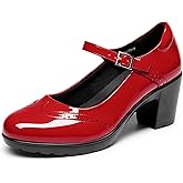 DREAM PAIRS Women's Oxfords Mary Jane Dress Shoes Heels for Women