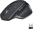 Logitech MX Master 2S Wireless Mouse – Use on Any Surface, Hyper-Fast Scrolling, Ergonomic Shape, Rechargeable, Control up to 3 Apple Mac and Windows Computers (Bluetooth or USB), Graphite