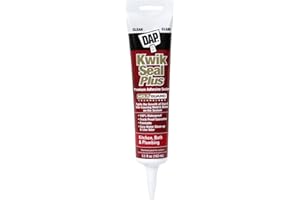 Dap 18546 Kwik Seal Plus Kitchen and Bath All-Purpose Adhesive Caulk Clear, 5.5-Ounce