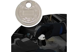 CHRYMUM Spark Plug Measuring Tool, Measuring Wire Spark Plug Gap Gauge Tool Scaled from 0.020" to 0.100", Spark Plug Gauge Gap Tool, Universal Gap Measuring Tool Car Accessories